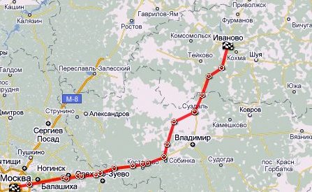 маршрут Москва-Иваново такси Москва-Иваново
