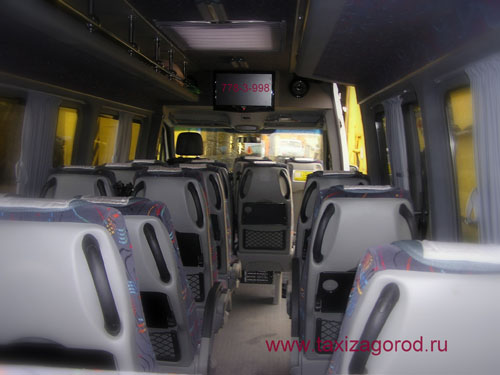 Салон Mercedes-Benz Sprinter 20 мест, заказ такси микроавтобус в Москве Mercedes-Benz Sprinter, такси межгород, такси за город