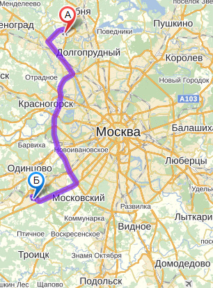 Карта Шереметьево Внуково Шереметьево Внуково, карта с Шереметьево до Внуково